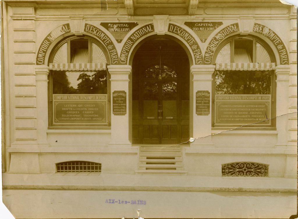 Agence d'Aix-les-bains en 1909