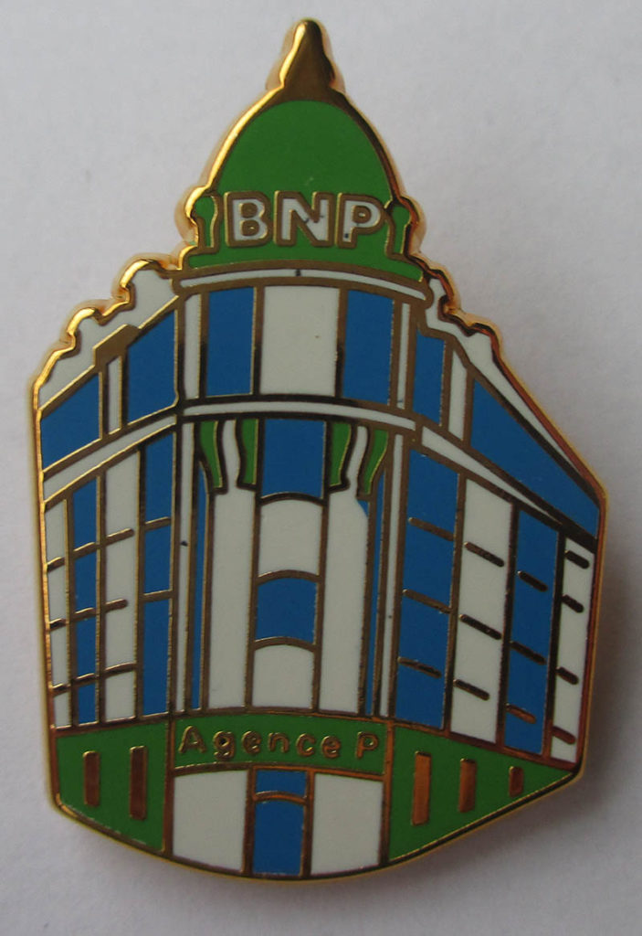 Metal advertising pin