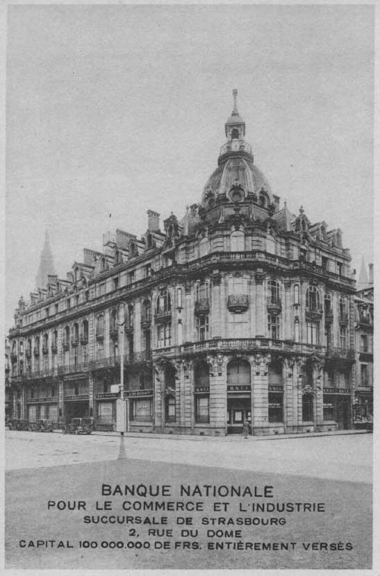 Facade of the Strasbourg-Dome Agency in 1935