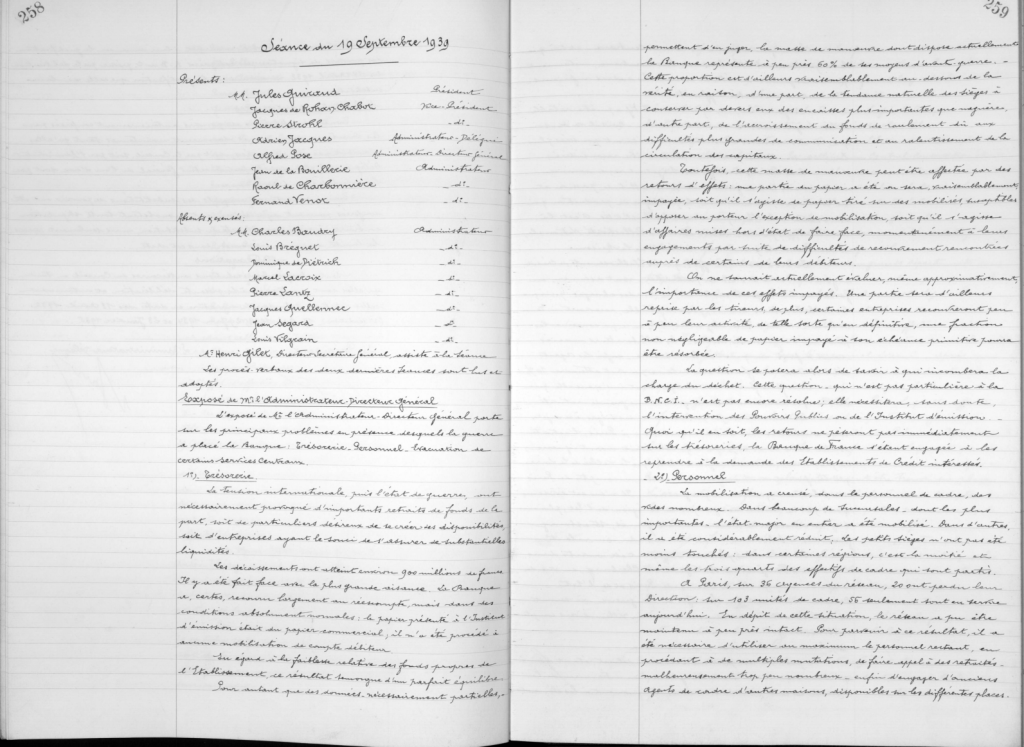 Pv Conseil Bnci 19091939