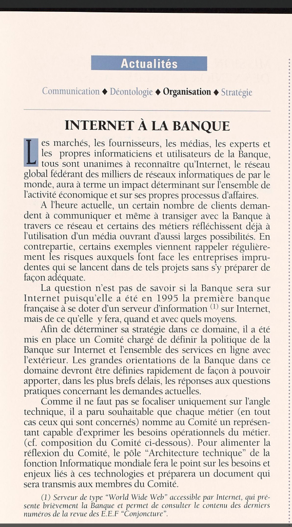Frahbnpp Per84 1996 093 Lettre Internet De La Banque Paribas