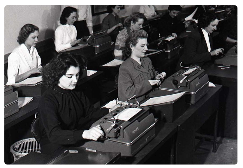 Salle de dactylographie