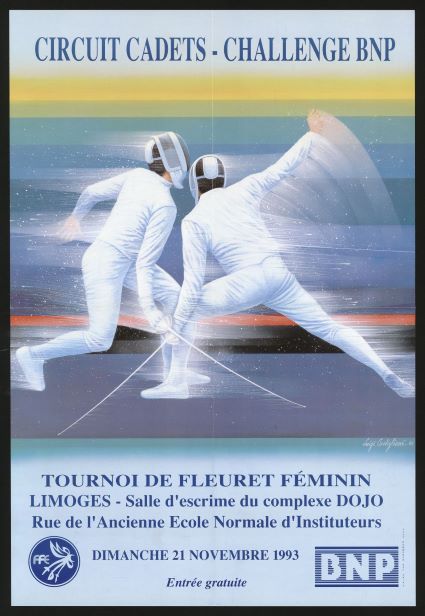 Affiche Circuit Cadet Fleuret Feminin Limoges 1994 2af544 1