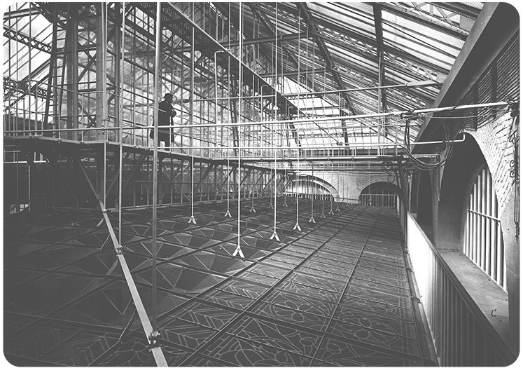 Vue des combles entre les 2 verri&egrave;res, 1882